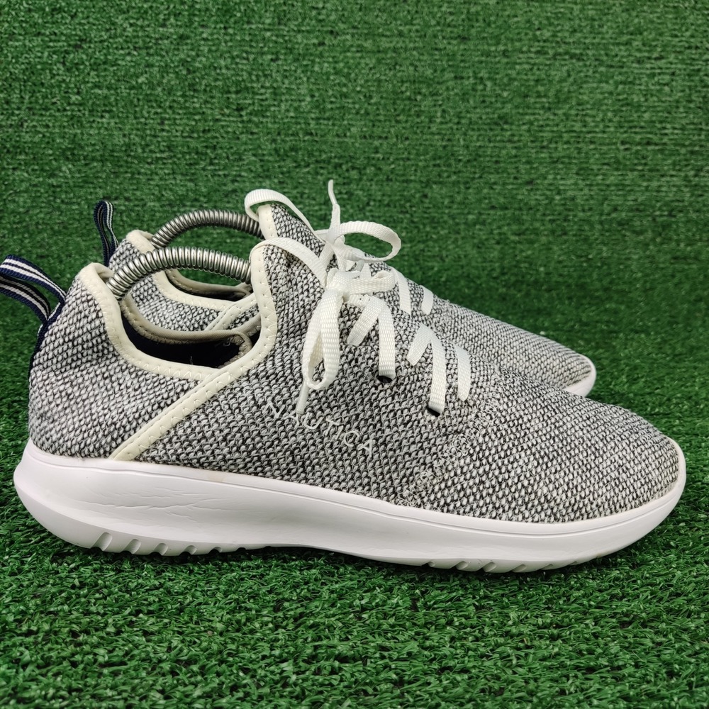 Nautica Sneakers Womens 9 Grey Delsman Athletic Knit Lace Up Lightweight Shoes